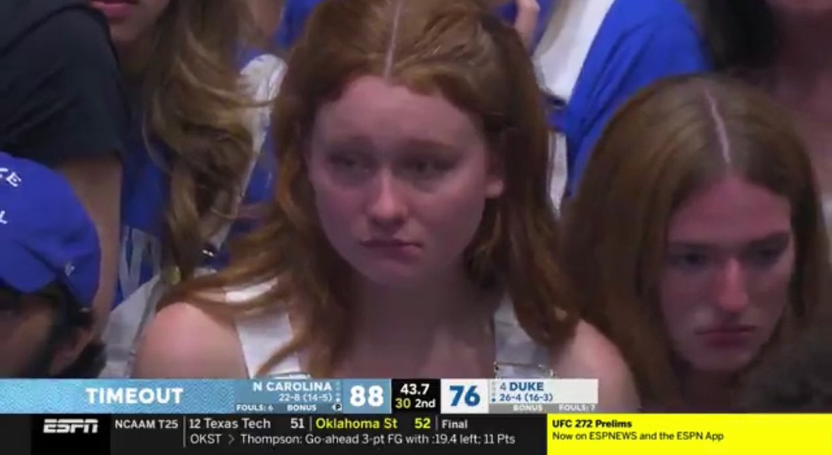barstoolsports's tweet photo. Hate to see Duke fans like this https://t.co/nv0lF1UlTx