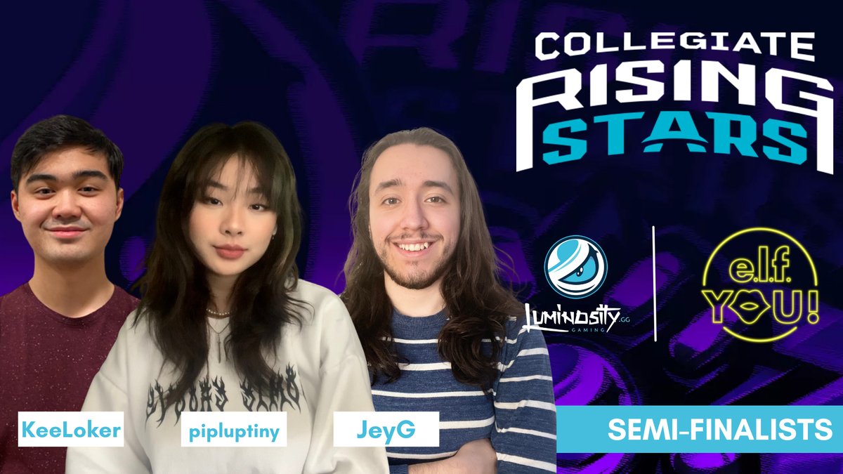 Luminosity's tweet image. 🌟THAT&apos;S A WRAP ON #RISINGSTARS EPISODE TWO!🌟

We saw 6 talented streamers showcase if they have what it takes to be the next gaming superstar but ONLY 3 could move on to the semi-finals. Please meet the last 3 semi-finalists:

🌟@KeeLoker
🌟@JeyG_Diff
🌟@pipluptiny