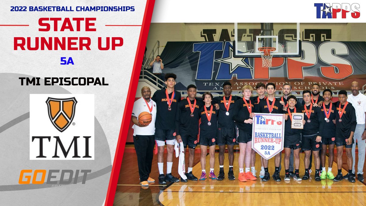 TAPPSbasketball's tweet photo. Congratulations to TMI Episcopal, your #TAPPSbasketball 5A Boys Runner Up! https://t.co/ENOqrmUtIa