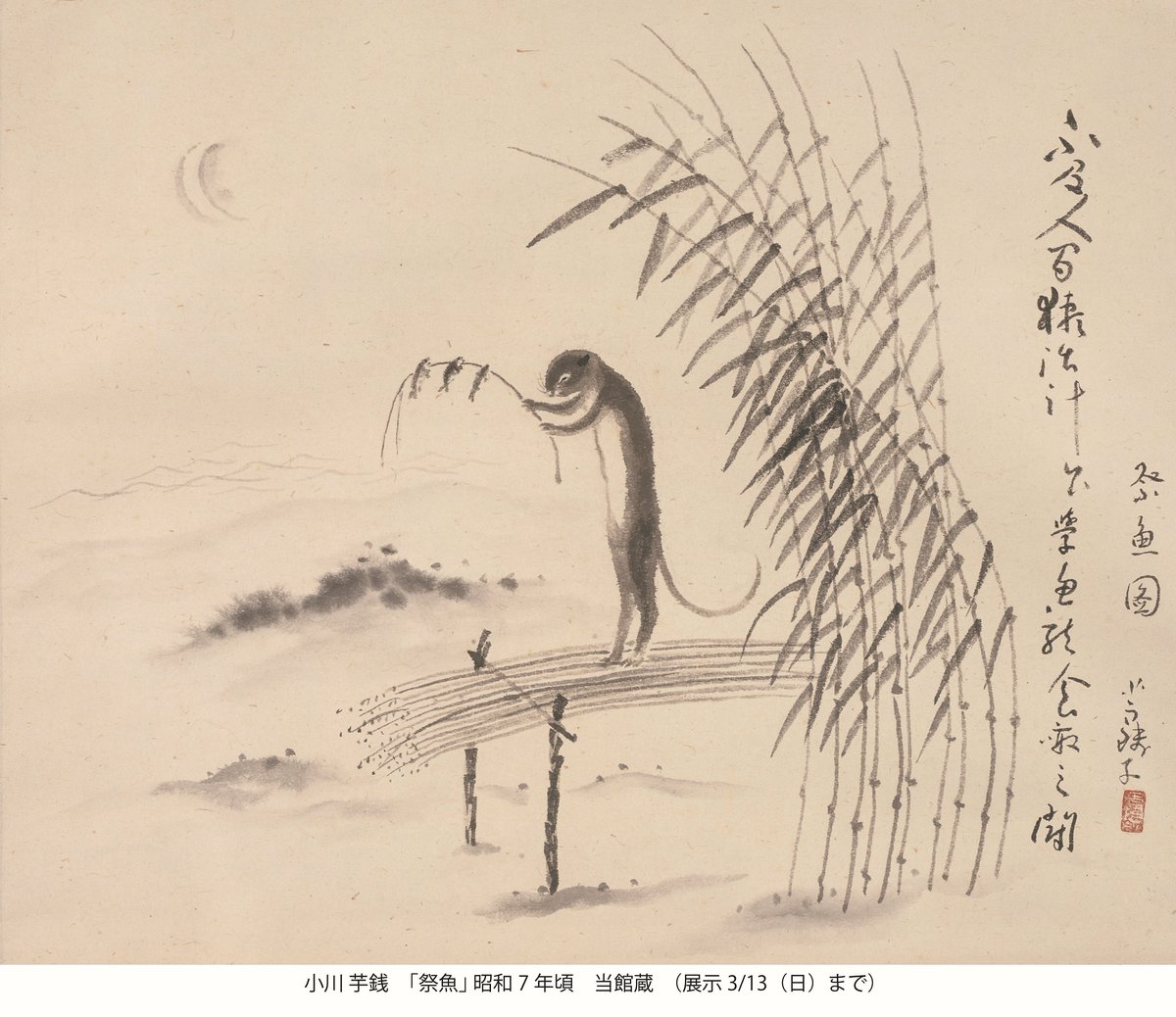 小川芋銭（1868–1938）は茨城県牛久沼湖畔で暮らしながら水辺の生き物