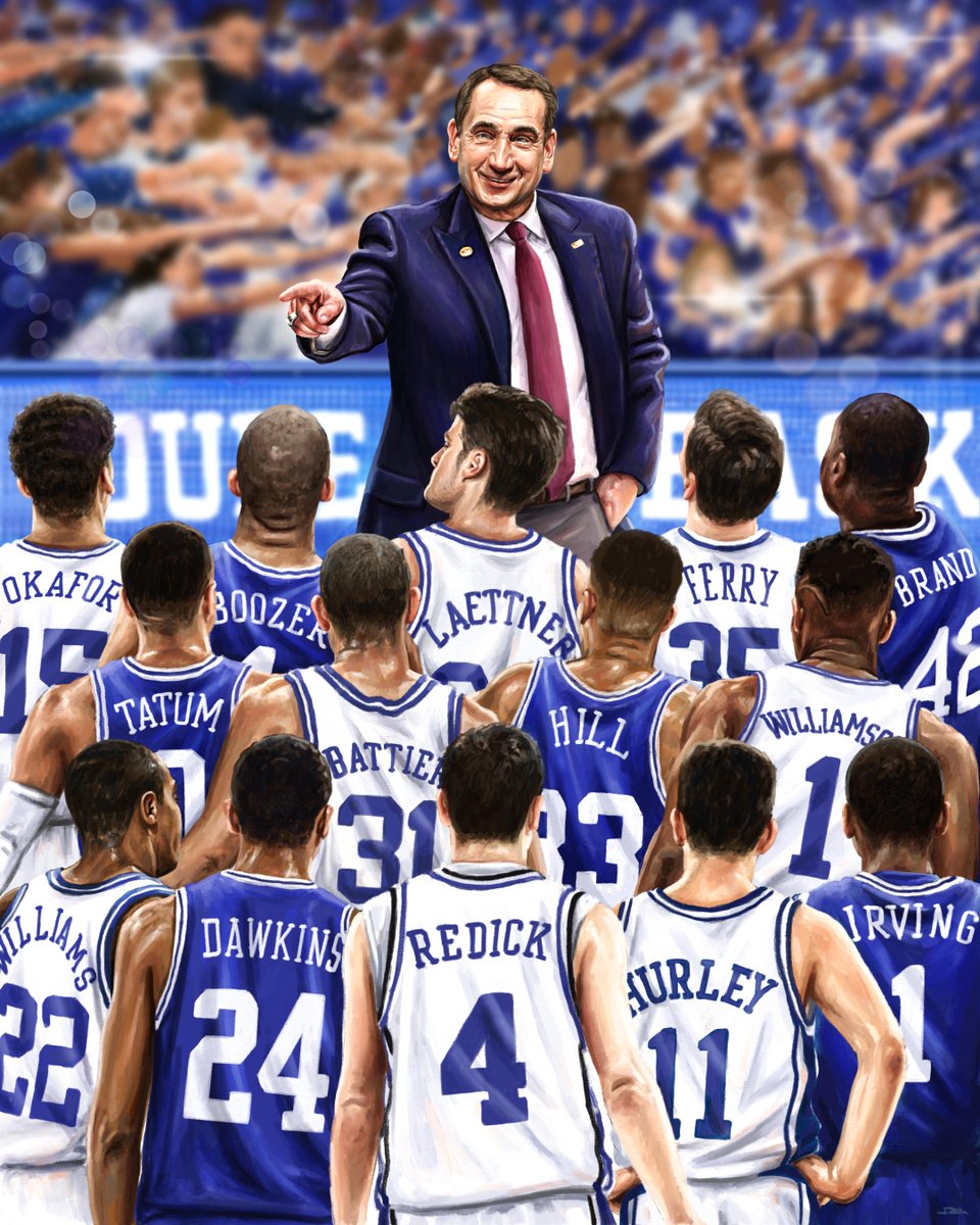 espn's tweet photo. Coach K has coached some of basketball's greats at Cameron Indoor Stadium 💙 

An impact that will last forever.

@DukeMBB | #CoachK https://t.co/UcmU54SHVD