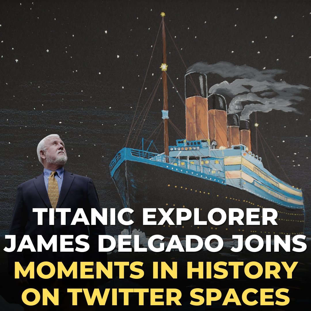 We're hosting a Twitter Spaces with James Delgado! 

James Delgado is a maritime archaeologist who explored the Titanic and is well-versed in history, museums, and public outreach via television, film, and books!

Join us on March 8th at 6pm ET! 🔥

#NFT #NFTCommunity #Play2Learn