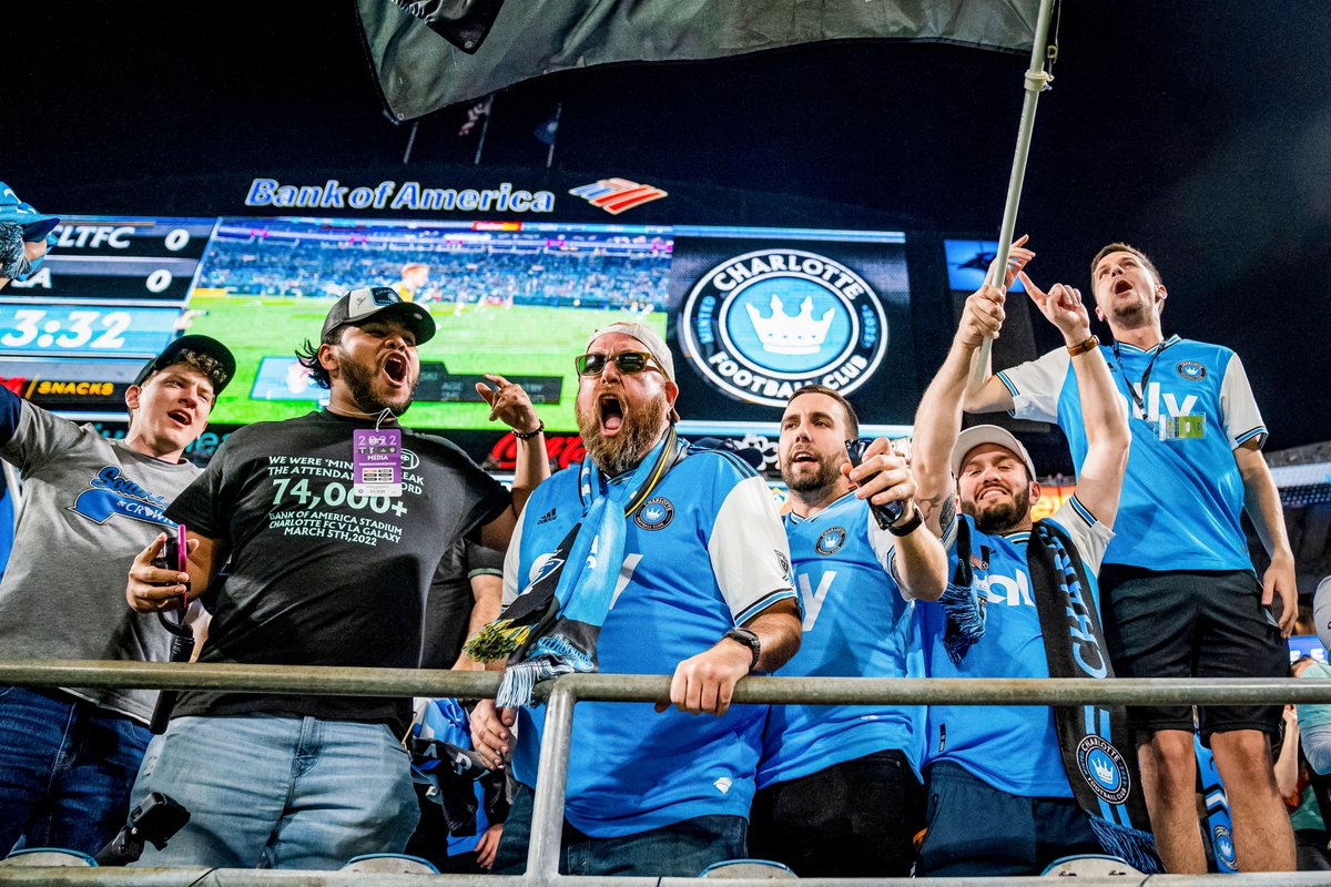 brfootball's tweet photo. 74,479

In their first-ever home game, @CharlotteFC set the new MLS attendance record👏 https://t.co/io7oMV6IKq