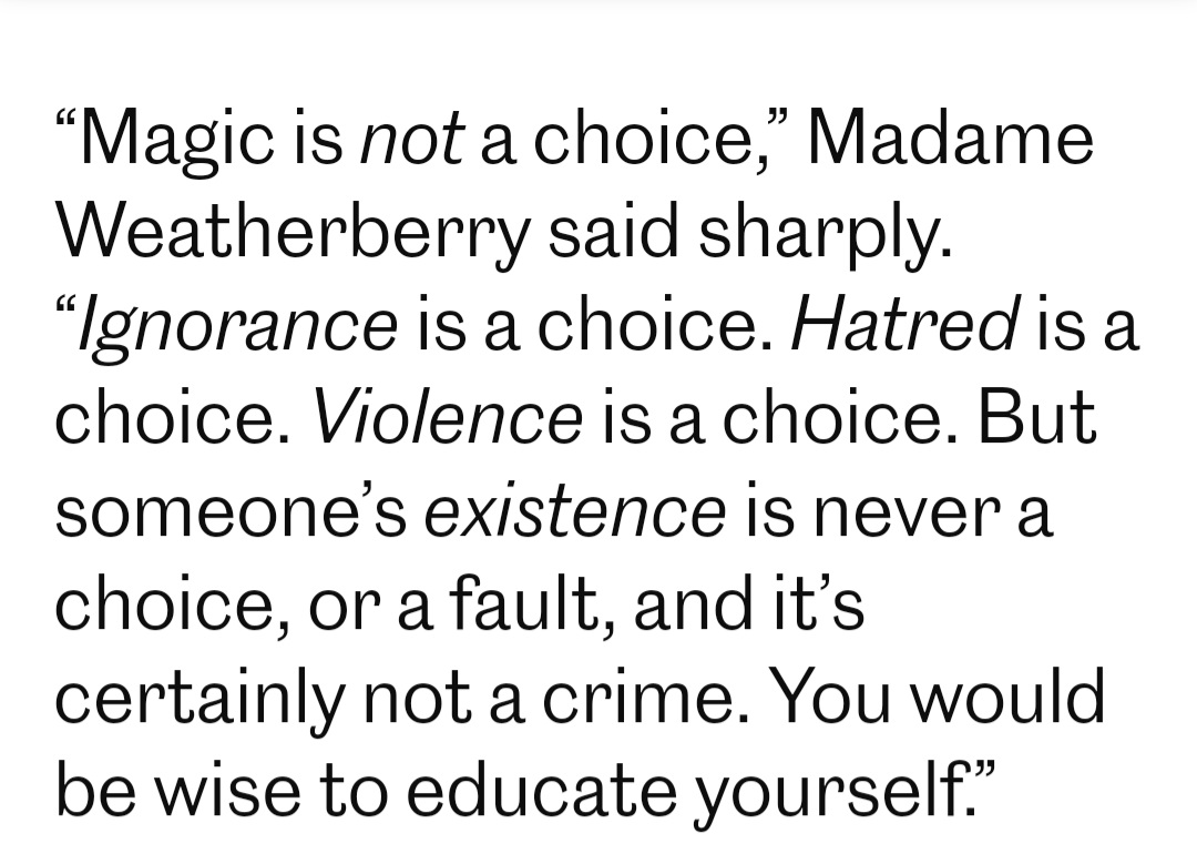 lestersbonnet's tweet photo. Still one of my favorite quotes @chriscolfer it is so relevant to these wild times 💖📚🤗
#ataleofmagic https://t.co/e6Ced1zMXK