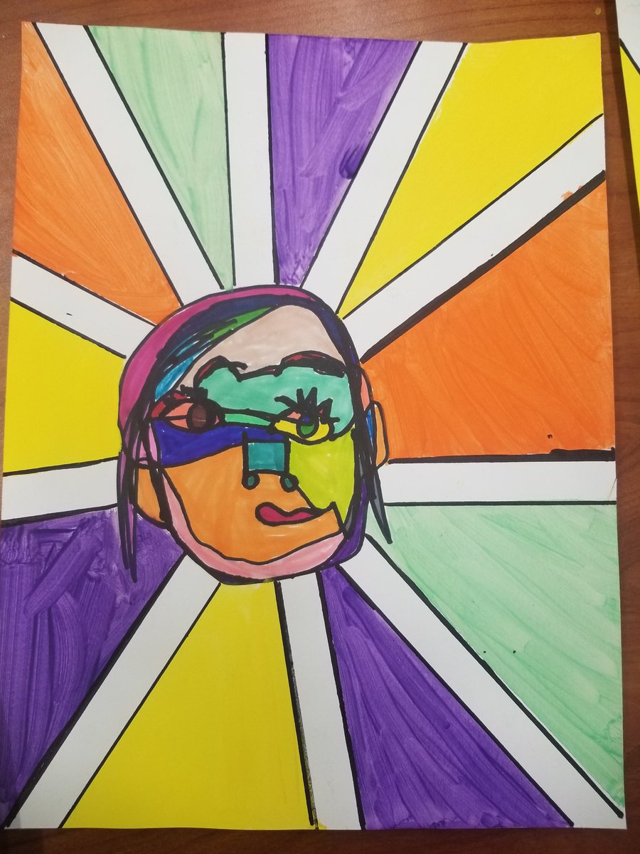 Contour drawing project 2nd grade