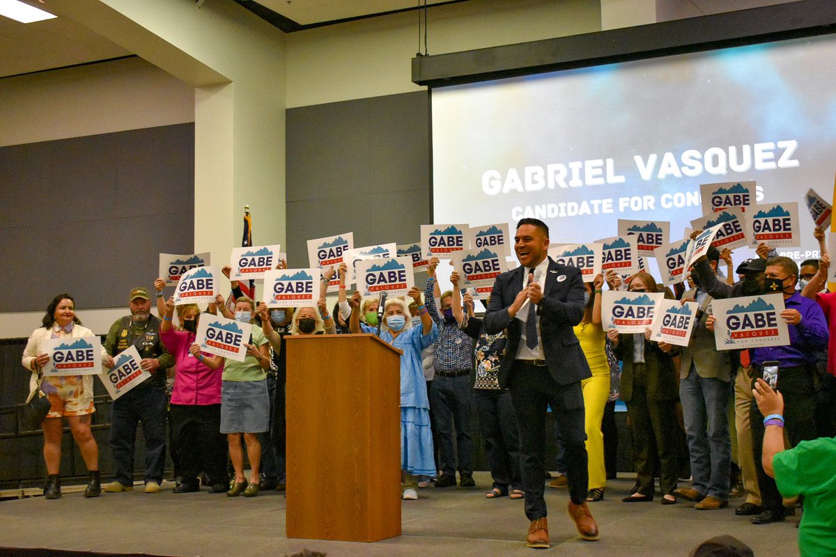 Gabe_NM's tweet photo. I am so thankful for everyone who has helped us get to this point - I never imagined myself running for Congress, but I am so damn grateful and so damn determined to win this seat for all of us. Weโre going to do this. This is for you, abuelo. #SiSePuede #NM02 https://t.co/mCfj3Ry6Xv