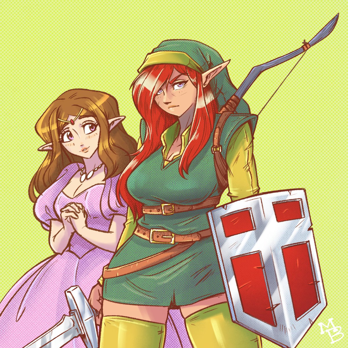 Blues92Monkey's tweet photo. My contribution ! Hope you like it! Also added Zelda #femalelink #Nintendo #TheLegendOfZelda https://t.co/kY9bY0LIvT