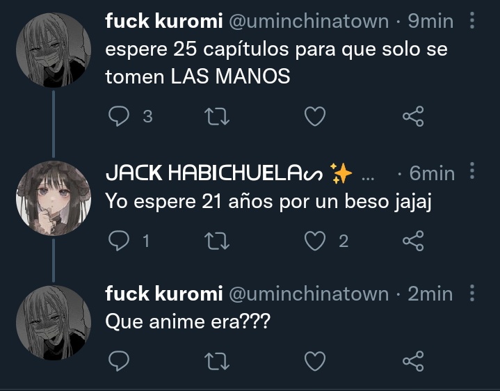ShinomiyaOOC's tweet photo. JAJAJA como le decimos que no estaba hablando de anime? 🥲 https://t.co/mi8dzb3vPh
