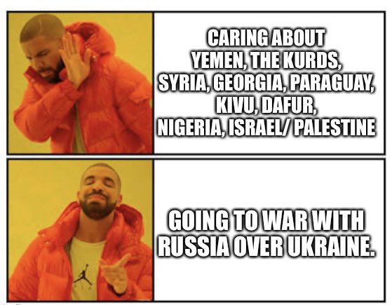 brucefenton's tweet photo. There are 40 wars going on in the world now.  Hundreds in our lifetime.  All tragic.  From a US perspective, why is trying to get us into this conflict so hyped by our media/ political machine? 

There are those now who WANT conflict.  Remember that. https://t.co/8ZYQQ5A7UZ