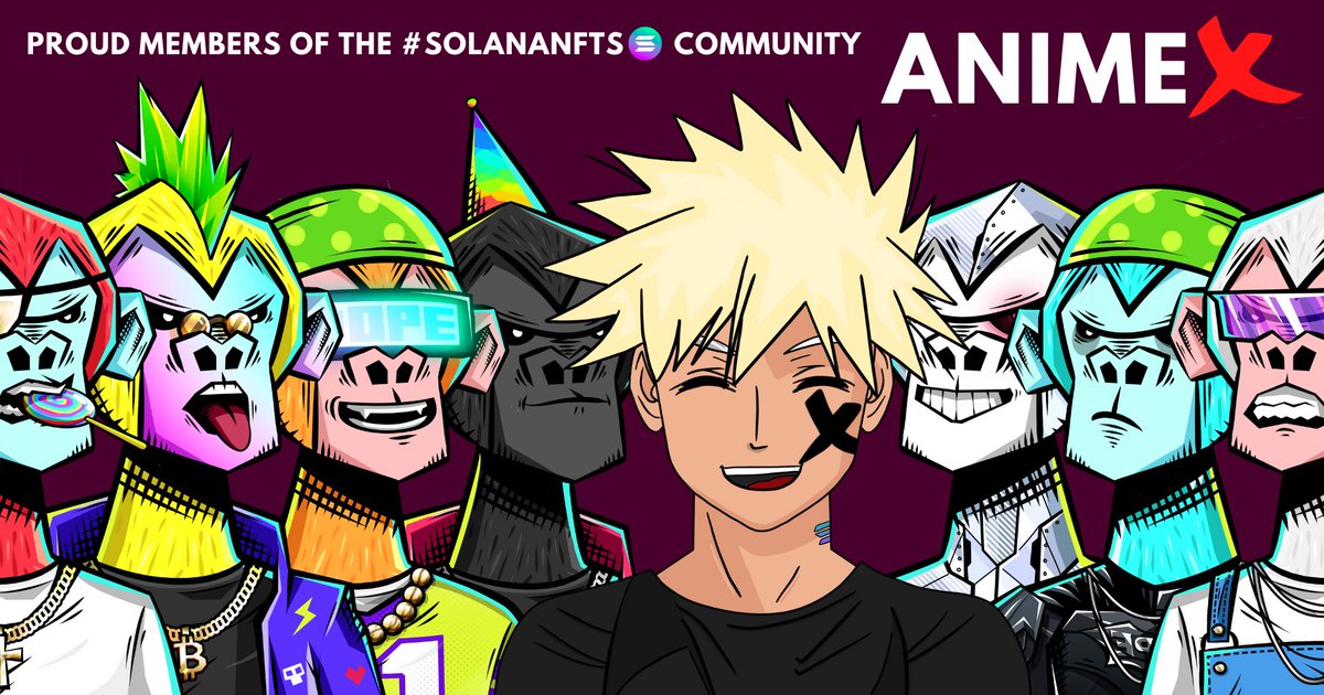 0xHyuga's tweet photo. With all of our @DopeApes busy #DopeStaking, will fellow #DopeApes ape into the AnimeX #NFTCommunity? 🛒 🥷 https://t.co/Lv5Xjk7D4G https://t.co/sOW6AL5PfM