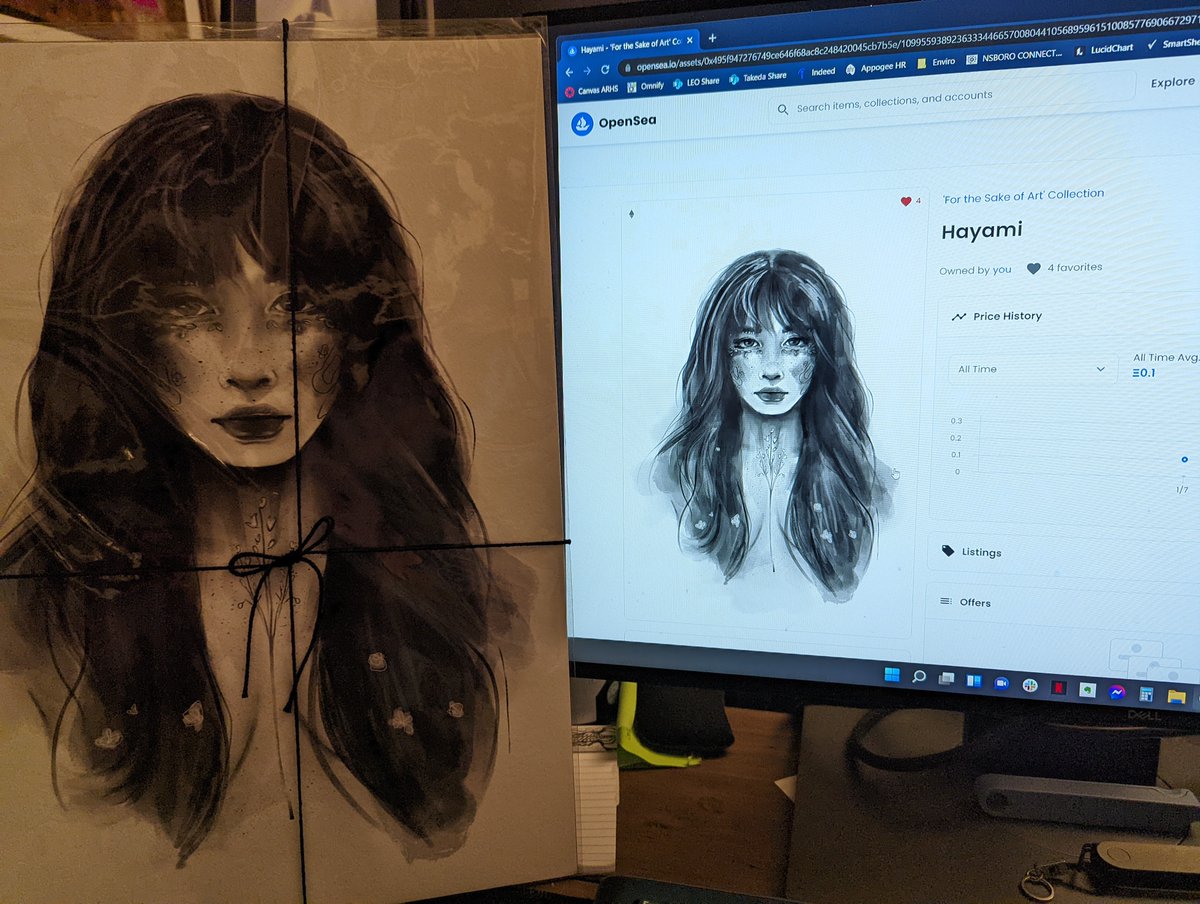 Smitty_725's tweet photo. Received the physical print of 'Hayami' from @TalithaKingArt today in the mail.  It was a long trip from Western Australia to Northeast US....but she got here safely! https://t.co/ioSf1lLwAU
