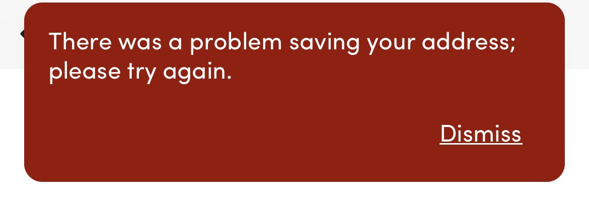 daniel_e88's tweet photo. @Wayfair every time I try to order something I get this message. What do I do? https://t.co/NDrb9MilZ0