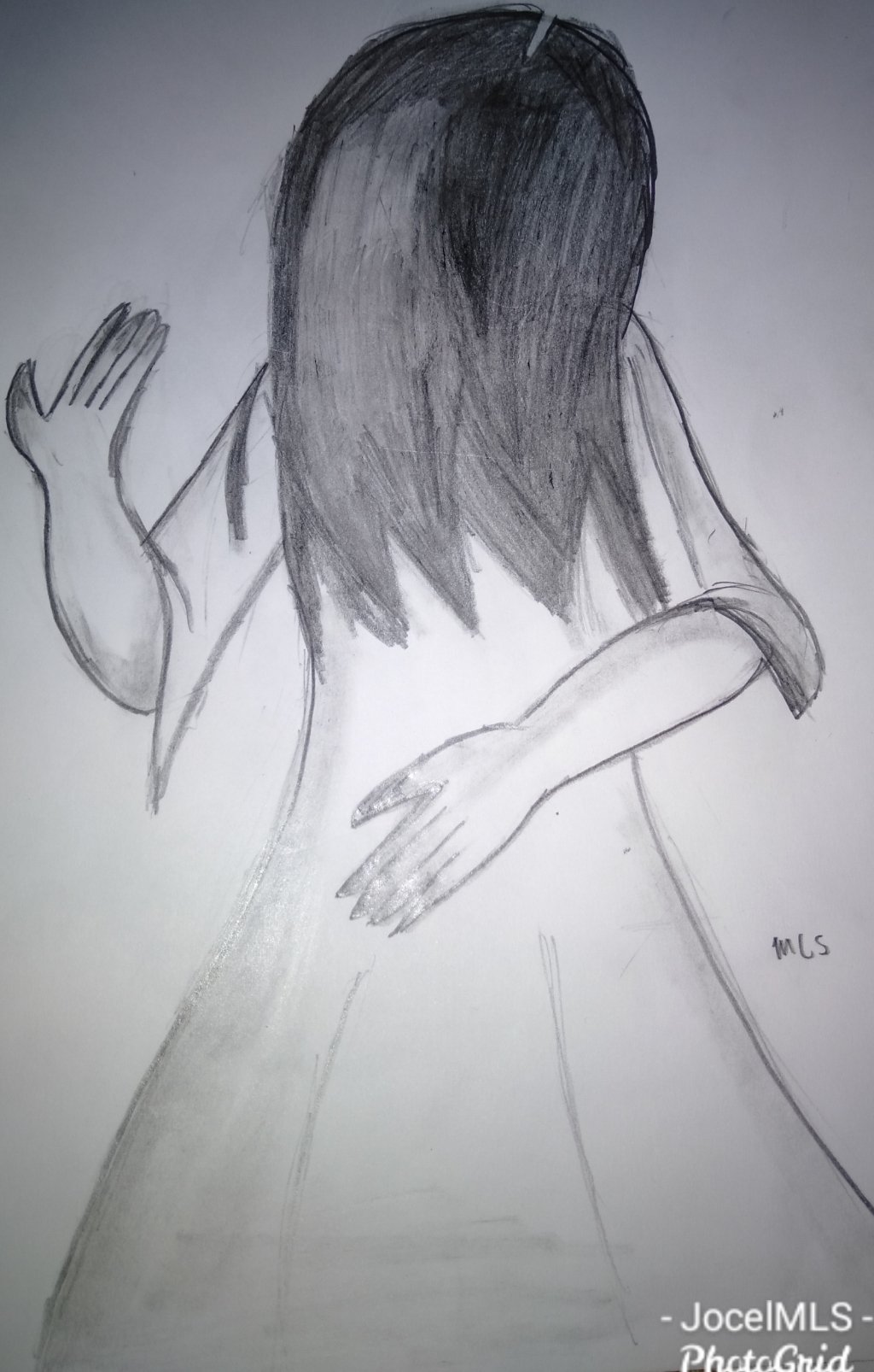 Lexica - A ghost in gloomy woods pencil sketch