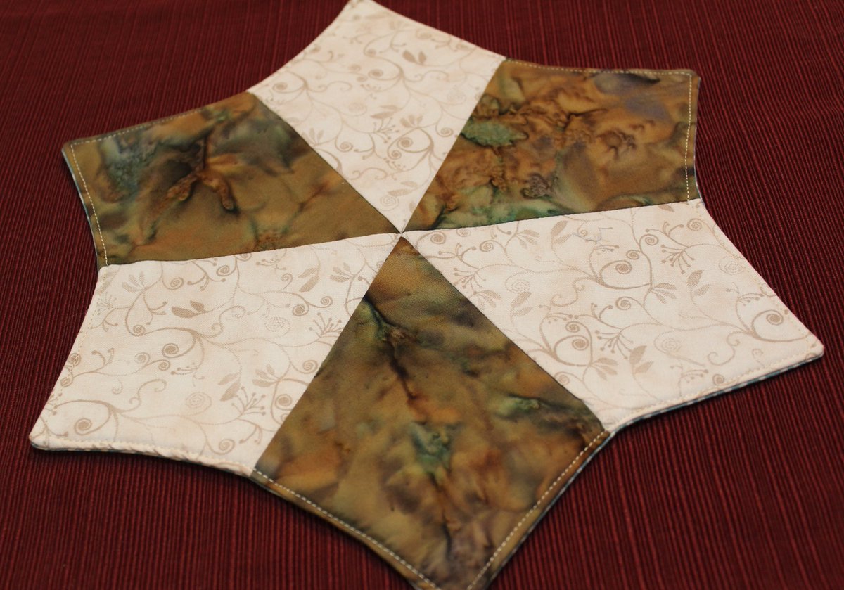 quilts_more's tweet image. Star Centerpiece, Neutral, Batik Cotton Fabric Star Focal Point, Handcrafted Table Decor, Home Decor Accessory, Brown Beige Blue Green, Blue tuppu.net/4d519d49 #Etsy #ImagineQuiltsAndMore #GeometricShape