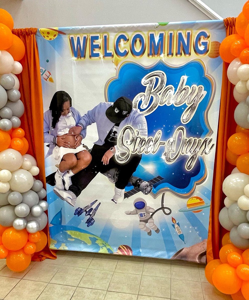 clunkins's tweet photo. Welcoming Baby Steel-Onyx🍼👶🏽🤍
#babyshower 
#GodChild https://t.co/S9pmmjxCTM