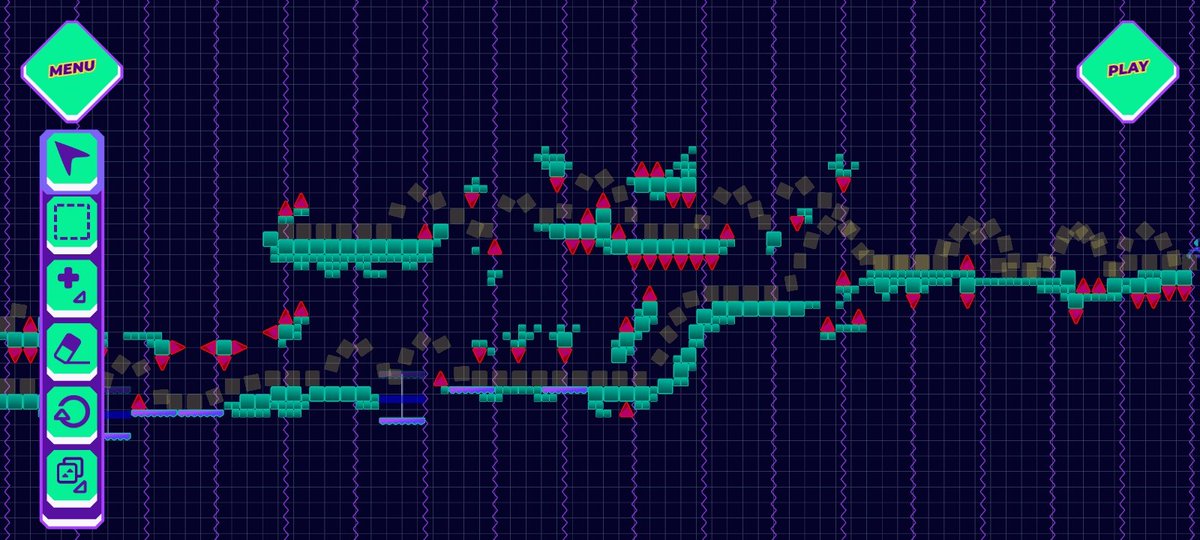DnX3xotiC's tweet photo. I'm making a level in #TheImpossibleGame2, how do you see it? https://t.co/E8f1VYQJZH