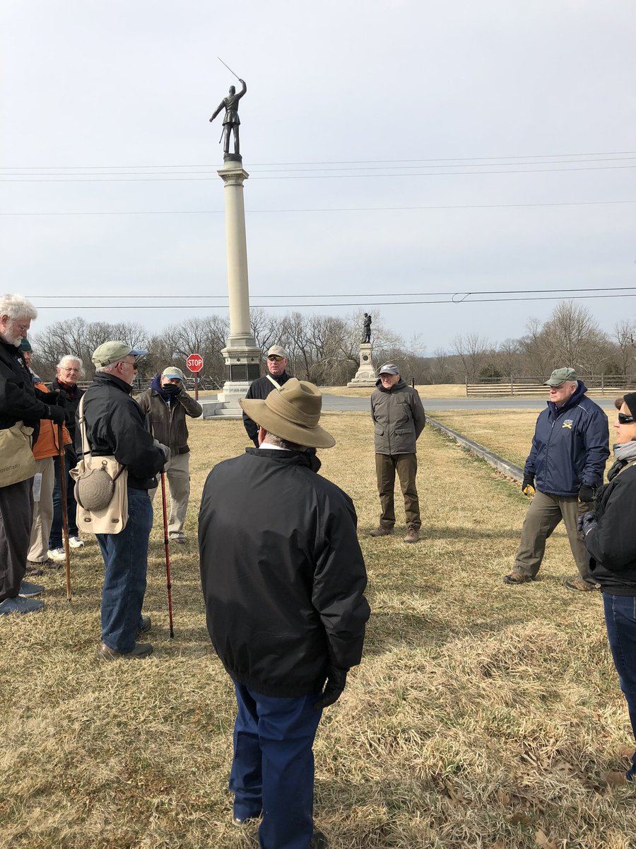CivilWarOnTour's tweet photo. Antietam guides on the field today for offseason training @Antietamnps1862 #brigadesofAntietam #Seymour #Crawford #Gordon #Phelps #Patrick #BatteryB https://t.co/eDo5LA2Fur