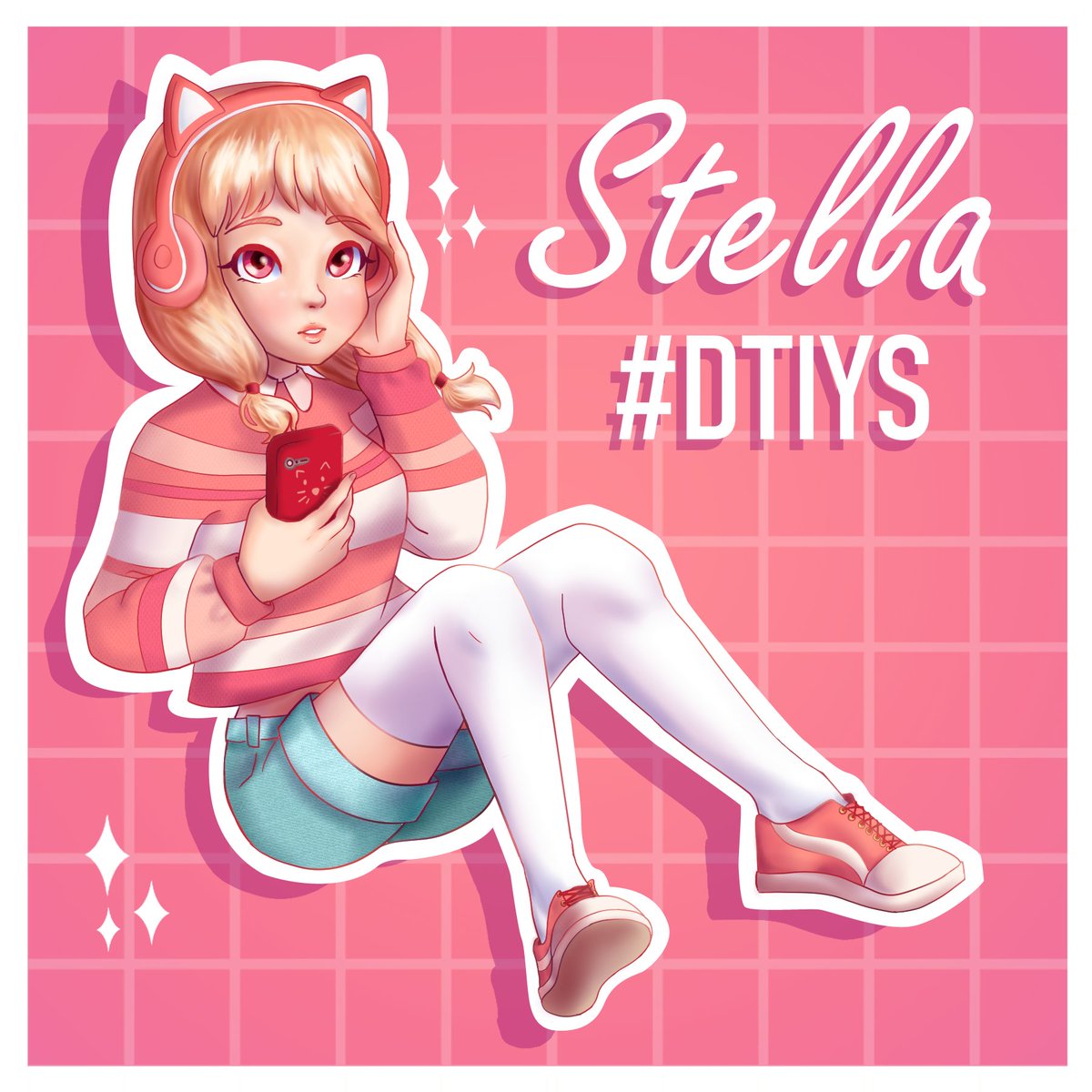 somebunnydrawn's tweet photo. Hola a todos🥰Quize crear mi primer personaje para el #drawthisinyourstyle ❤️
Espero les guste y me la cuidan🥺😊
...........🌷
#dtiys #drawinyourstyle #cute #girl #drawing #kitty #ilustracion #pink https://t.co/8a0Md7aLuU