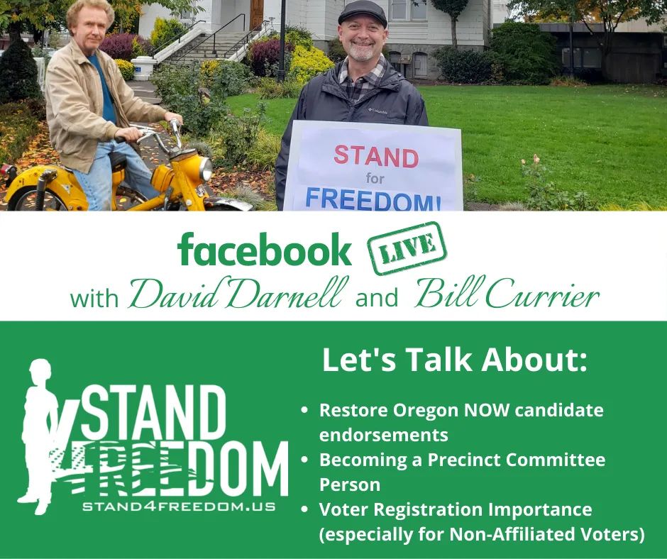 RestoreORNow's tweet photo. Please join us tomorrow, Sunday March 6, at 7:15 pm! We have an EXCITING update for you, plus more!
https://t.co/ddt5dGqUHo
#orpol #stand4freedom #precinctcommitteeperson
#katebrownsucks https://t.co/llxCLUfqac