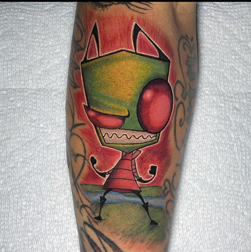 Tattoo uploaded by Richard Pesante  Invader zim  Tattoodo