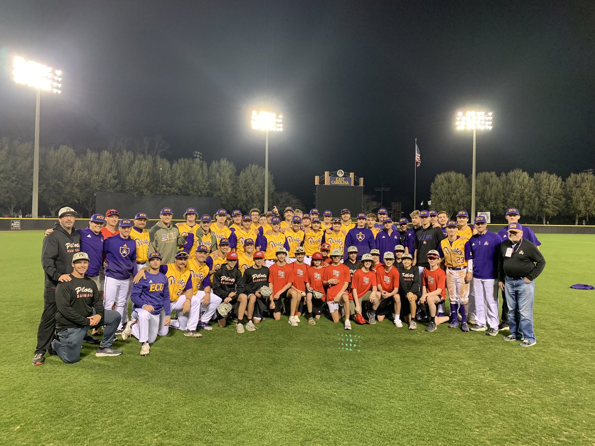 Pilots enjoy ECU win over Michigan with the team.  Thanks ECU, Bill Clark, Coach Godwin, all the players and all the staff for making this a day they will never forget.  Go Pirates!
<a href="/LRPrideBaseball/">Leesville Road Baseball</a> <a href="/greercoach1/">Ryan Greer</a> <a href="/greercoach1/">Ryan Greer</a> <a href="/ECUBaseball/">ECU Baseball</a> <a href="/cgodwin23/">Cliff Godwin</a> 
<a href="/BillyRayRutled1/">Billy Ray Rutledge</a>
