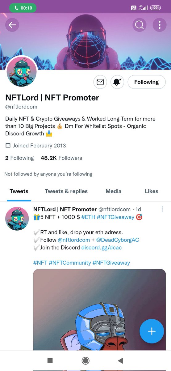 AswinvAswin2's tweet photo. @nftlordcom @DeadCyborgAC Done https://t.co/gt5Dva1vsy