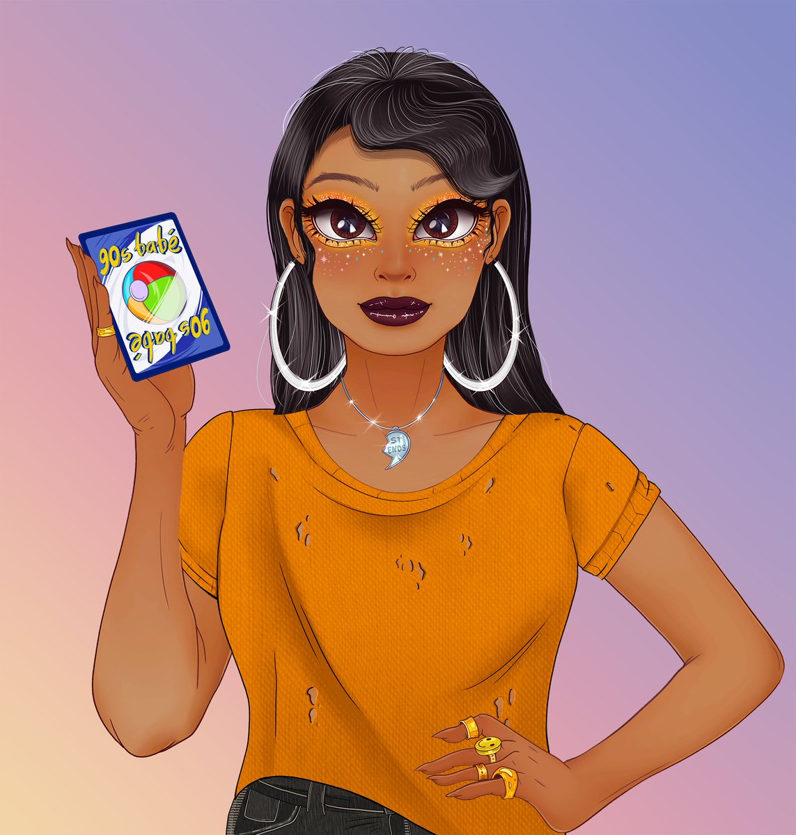my reveal is finally here for <a href="/90sbabesnft/">90s Babes</a> great art <a href="/vasylovka/">Hi_Erika</a> love all the members of the team great work <a href="/saf/">MadeInNY🖖™</a> <a href="/pettycash777/">Danielle Petty</a> <a href="/Steveospirals/">Steveo Spirals</a> <a href="/Laraboo_NFT/">Lara</a> <a href="/The_CryptoBitch/">Azele</a> <a href="/kgoodyNFT/">Thrifty Goodwill</a> #90sBabesReveal #jlohoopies #pokemon