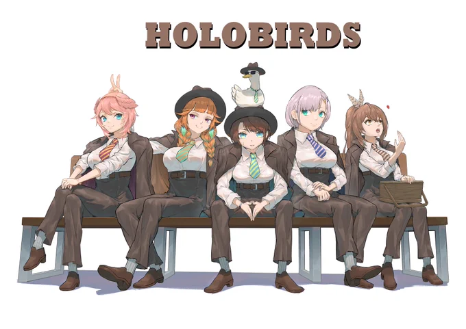 HOLOBIRDS
#ArtsOfAshes 
#Reinessance
#drawMEI
#プロテインザスバル
#Luillust 