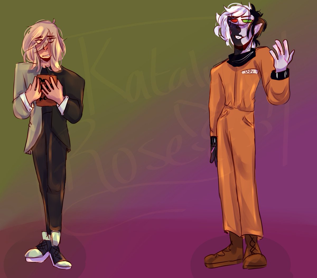 KatalynRose125's tweet photo. DSMP Character swap! Ranboo and Dream edition pre prison break #characterswap https://t.co/tkxqBonpEa
