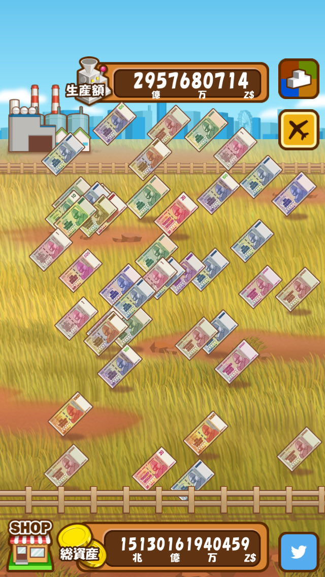 juny_2020's tweet photo. 総資産が15兆1301億6194万0459ジンバブエドルになったよ。 #マネーファーム iOS版:https://t.co/r3rlfviLG2 Android版:https://t.co/aqScf1R40I https://t.co/hmKrDIkgDH