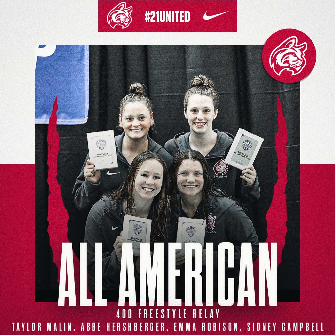 𝘼𝙇𝙇-𝘼𝙈𝙀𝙍𝙄𝘾𝘼𝙉

Congrats to our 400 Freestyle Relay of Taylor Malin, Abbe Hershberger, Emma Robison, Sidney Campbell finishing NAIA Nationals as All-Americans!