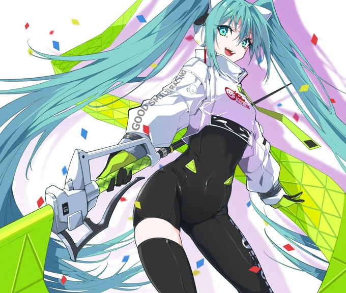 ミクちゃん🏳‍🌈★
#初音ミク  
#レーシングミク2022 
