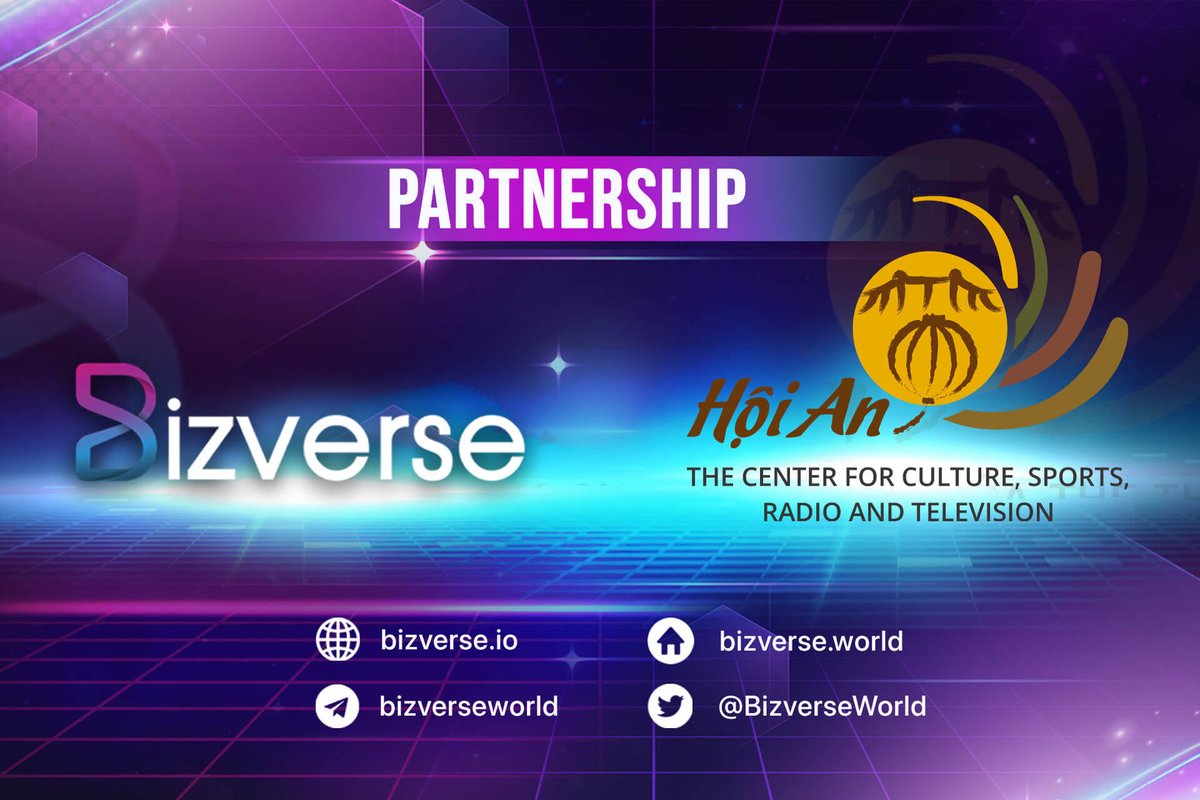🌏 Hoi An City cooperates with Bizverse to digitally transform of tourism 
👁️ See more: bit.ly/3pGIgfQ 
#BIVEtoken #BizverseCity #SocialFi #MetaverseforBusiness #bizverseworld #Gamefi #DigitalTwin