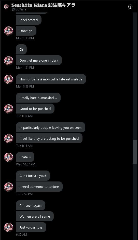 WARNING: EXTREME RUDENESS
This person is so rude and disrespectful, not only he called me by names, treat all women like his toy he also threaten me and send d.e.a.t.h threat to me. I dont want to talk with a toxic person so I just want to warn everybody to stay away from him https://t.co/APBdURU62c