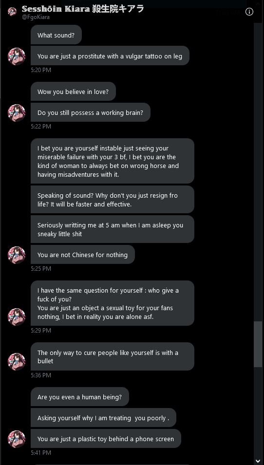 WARNING: EXTREME RUDENESS
This person is so rude and disrespectful, not only he called me by names, treat all women like his toy he also threaten me and send d.e.a.t.h threat to me. I dont want to talk with a toxic person so I just want to warn everybody to stay away from him https://t.co/APBdURU62c
