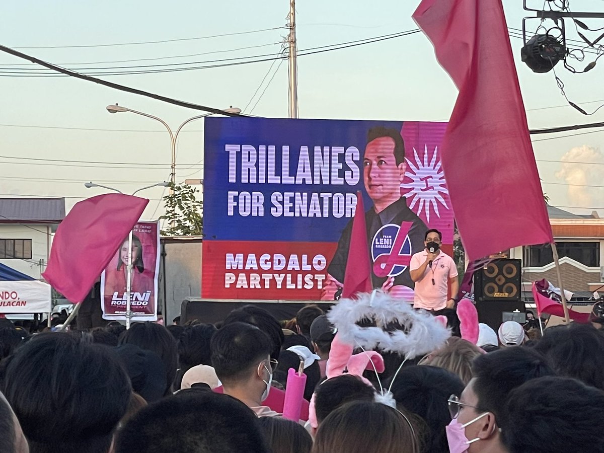 _rainbowfighter's tweet photo. #Magdalo representative campaigned for Senator @TrillanesSonny.
#58TRILLANESsaSenado
#LeniKikoTeam2022 ๐๐ฟ https://t.co/MjUGHRpC1b