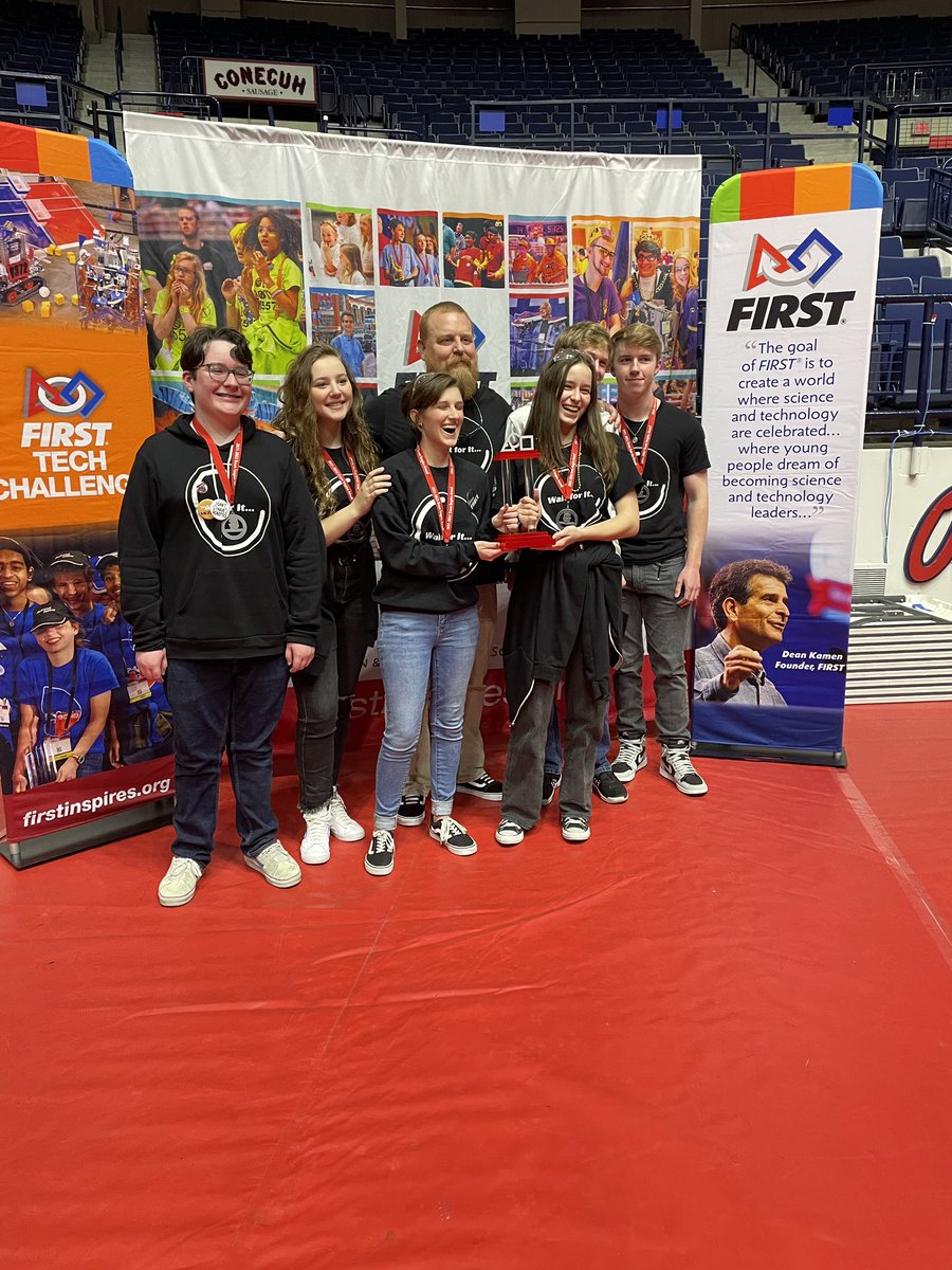 #NoSleepTilHouston We won Inspire at our state competition, very proud of all of the teams who competed and we wish a congratulations to everyone! @ms_ftc #omgrobots