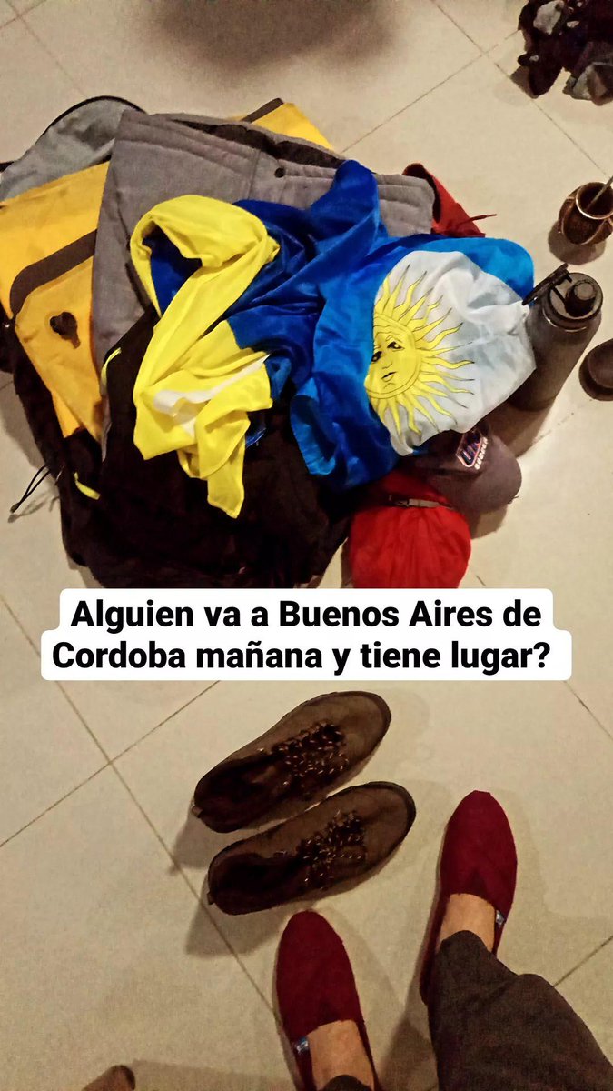 Alguien va a Buenos Aires de Cordoba mañana y tiene lugar?