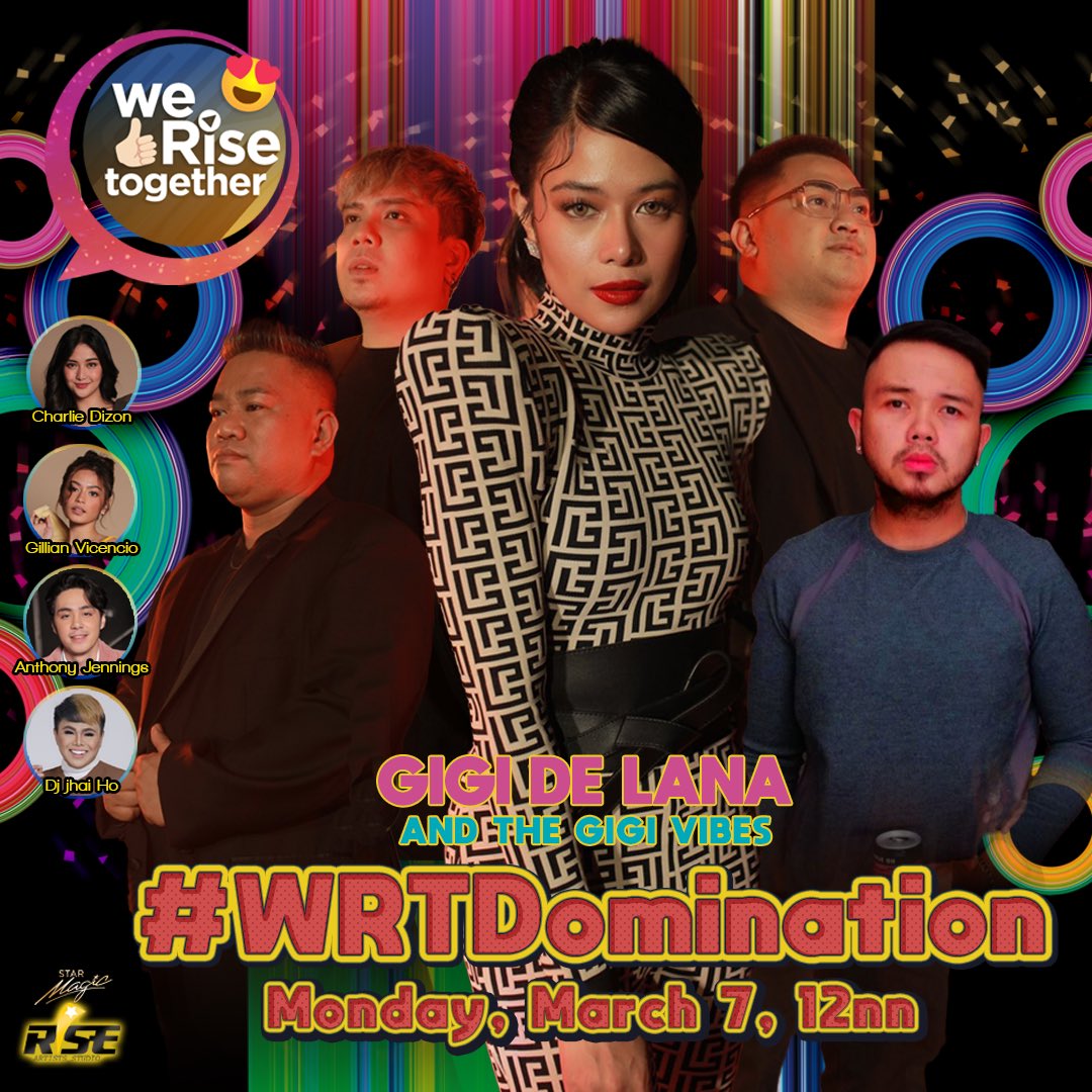 riseartistsph's tweet photo. they will dominate our monday!

catch @GigiDeLana and the gigi vibes band on #WeRiseTogether tomorrow, 12nn ✨ https://t.co/53waBj8QBx