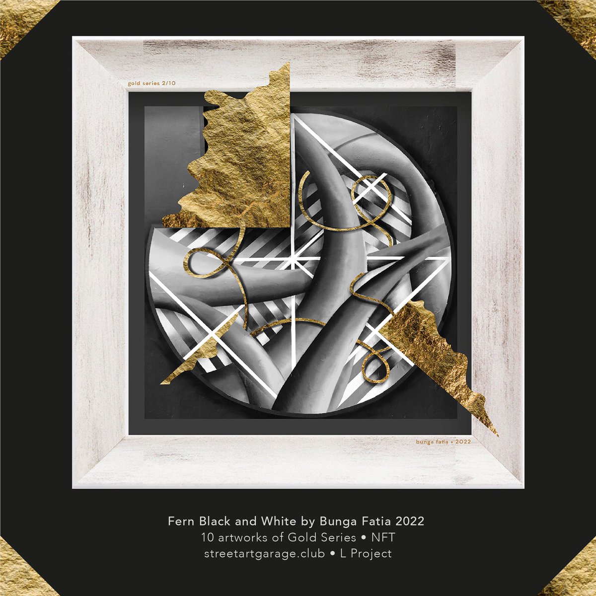 BungaFatia's tweet photo. Fern Black and White.
The second artwork of my Golden Series 2022. Supported by @StreetartGC bid now at @opensea 

https://t.co/YouHmKv2af

#nft #bidnow https://t.co/FdABsWDcYY