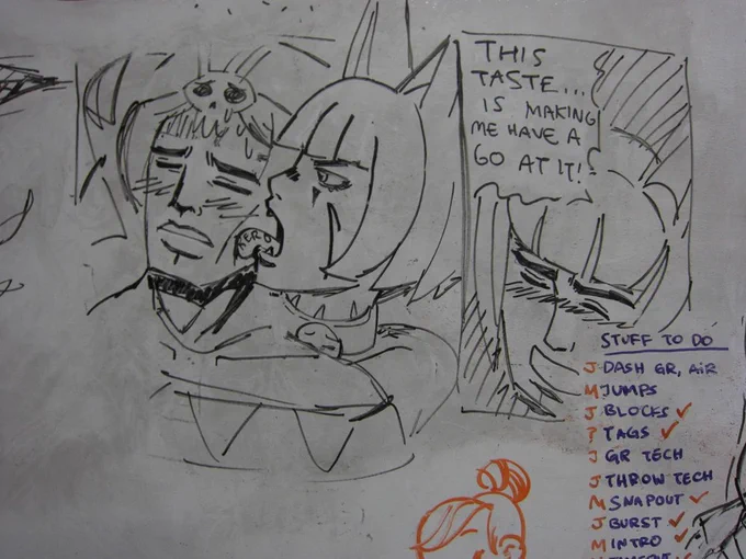 skullgirls whiteboard is wild 