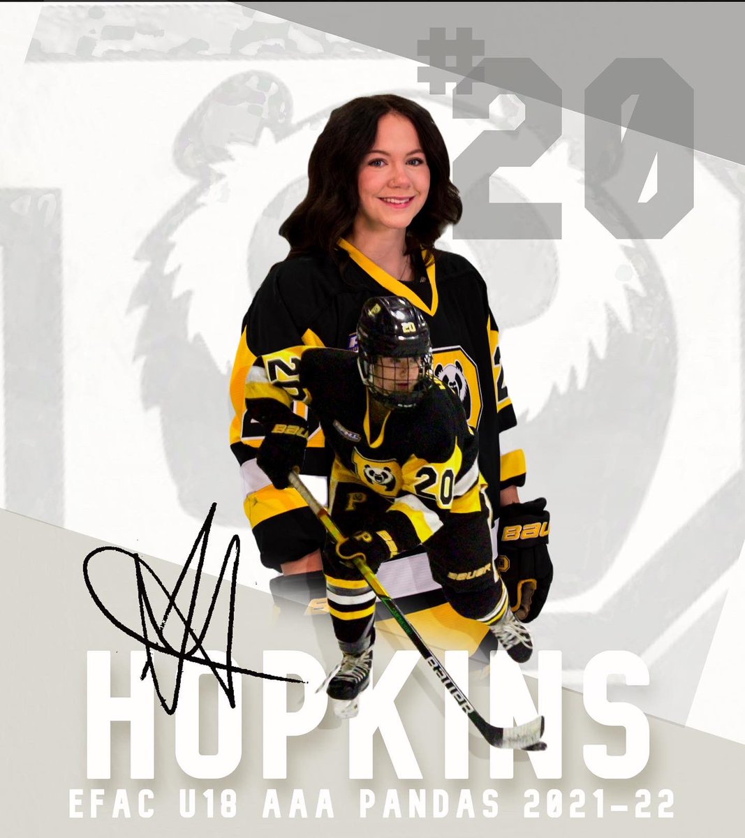 jroilerswhite's tweet image. Celebrating our Graduating Pandas! 🎓🐼

#20 @HopkinsShaelyn 

A committed veteran of the @EdmFemaleAC program spending her 5 years with the program. Thank you for your hard work and leadership! Will be rooting for you at @MacEwanHockey 

#pandapride