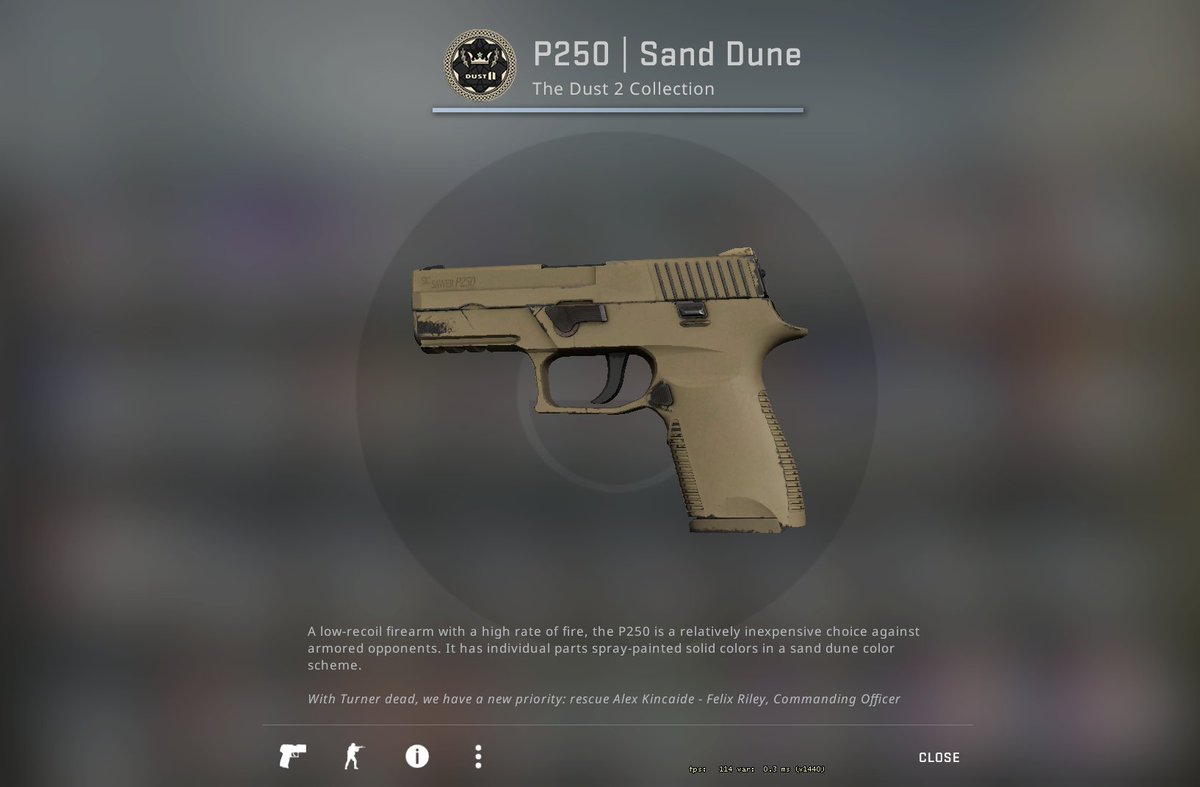 P250 Sand Dune Minimal Wear Yea bois we're doing it ! 