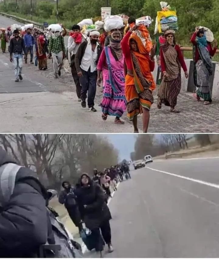 नक्कारा लोग आप को पैदल चला चूकें है देश में और विदेश में भी..
मजबूर प्रवासी मजदूर तथा मजबूर छात्र/छात्राओं के दुःख की कोई सिमा नहीं है!
किंतू जैसे किसानों ने अपने हक की लडाई लड कर जीती वैसा युक्रेन में पढ रहे छात्रों के अभिभावक सडकों पर संघर्ष करतें कहीं दिखें नहीं ..
#BanEVM