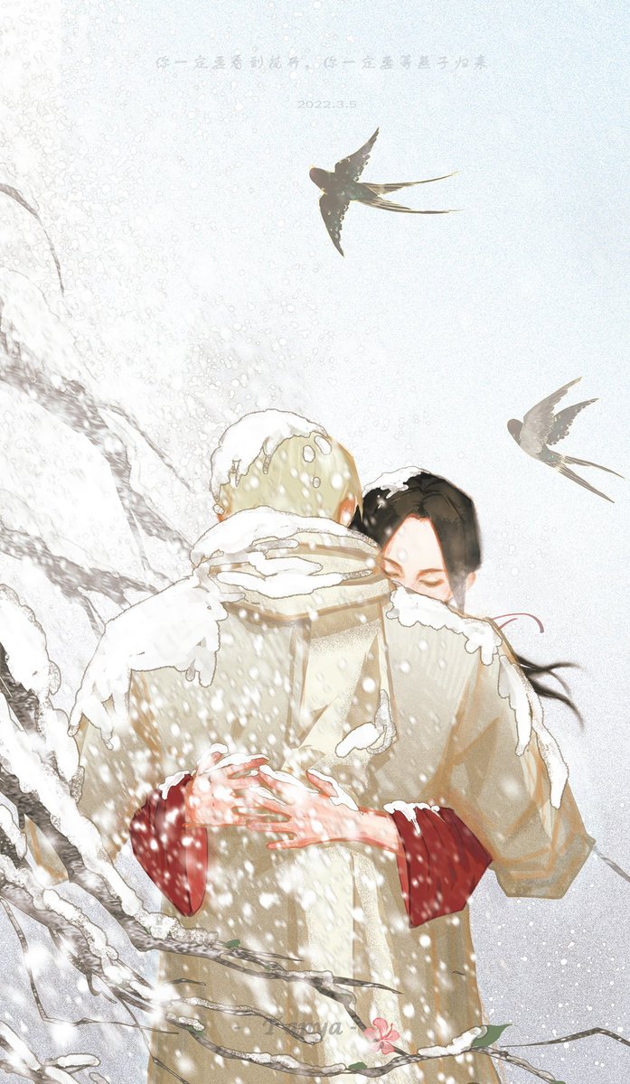 #Ivanbraginski  #rochu #露中 

你一定要看到花开，你一定等燕子归来，想着他们都会回来，你誓死未了这些而存在。

当这场由谎言不公与虚伪的暴风雪过后，人们会看到真实。

（呜哇😭我俩色调版本一个都不舍得舍弃，于是就都发了）