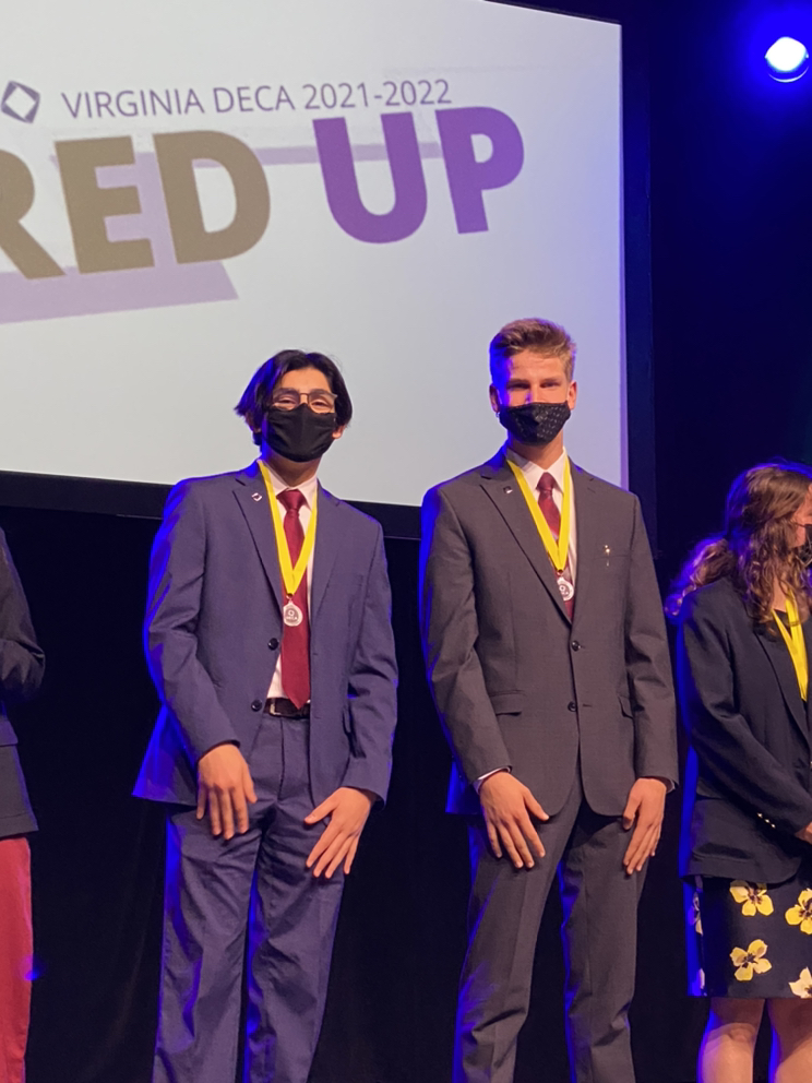 Loudoun Valley DECA (@lvhs_deca) on Twitter photo Congratulations to DECA State Competition Winners Taj Bhathal and Christopher Thornton for Top Test - Buying & Merchandising Team Decision Making <a href="/LVHS_official/">Loudoun Valley HS</a> <a href="/VADECAFdn/">VA DECA Foundation</a> #FiredUp #MaximizeYourMomentum Congratulations to DECA State Competition Winners Taj Bhathal and Christopher Thornton for Top Test - Buying & Merchandising Team Decision Making <a href="/LVHS_official/">Loudoun Valley HS</a> <a href="/VADECAFdn/">VA DECA Foundation</a> #FiredUp #MaximizeYourMomentum
