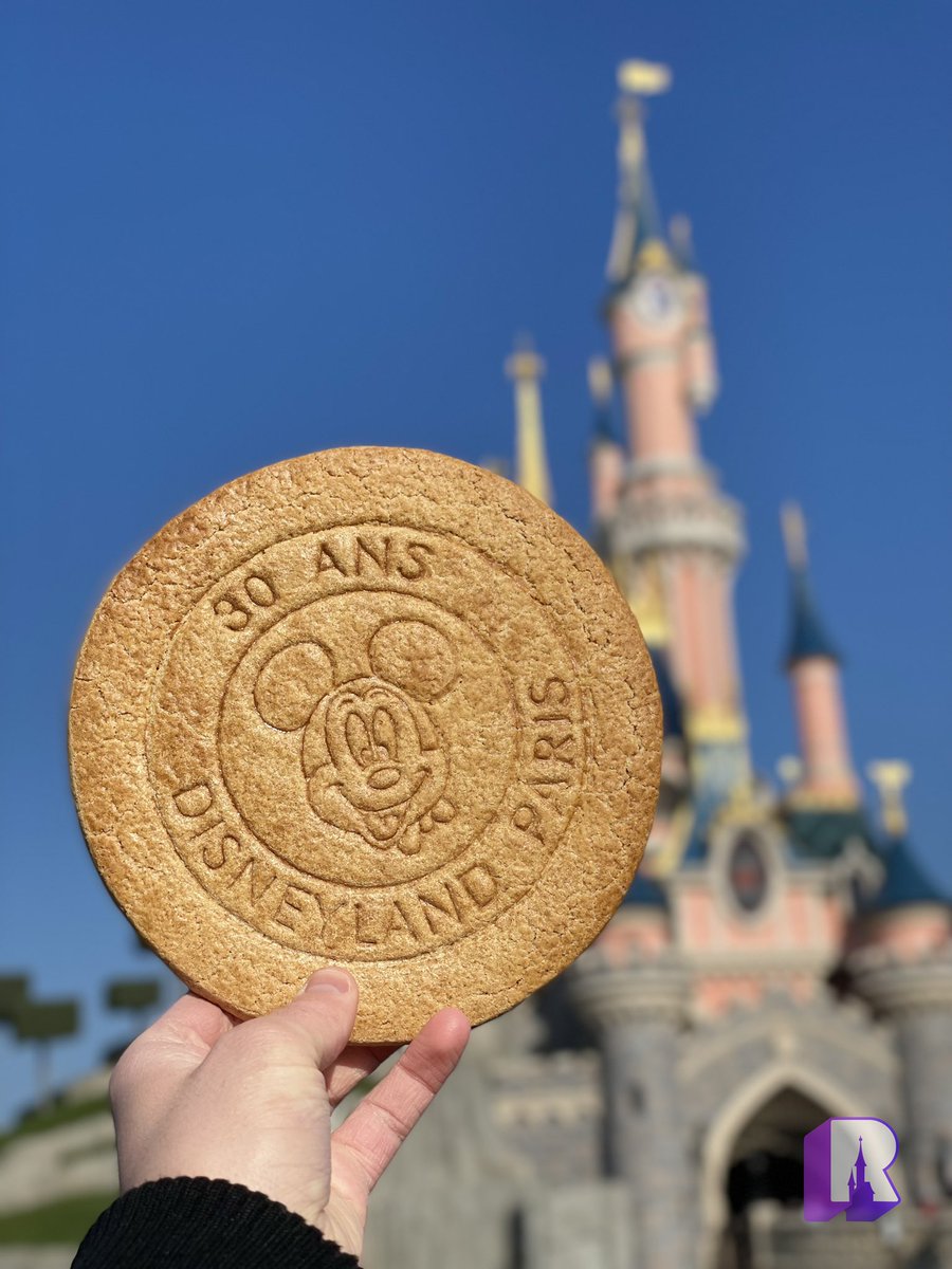 The famous Mickey Ice Cream Bar is here! And the HUGE #DisneylandParis30 cookie: