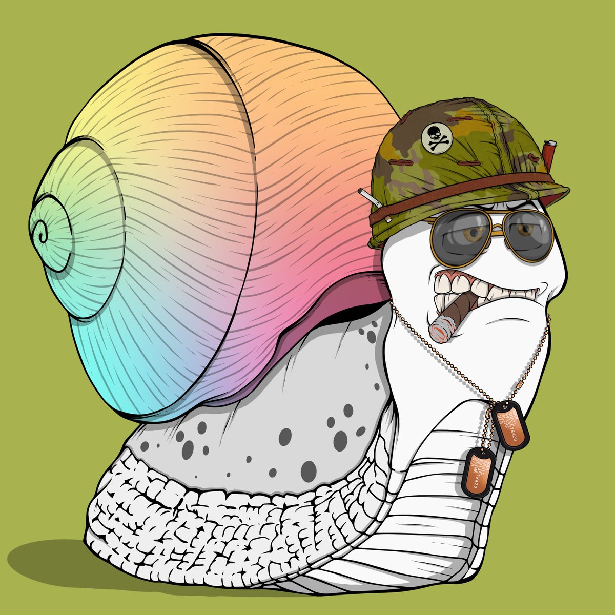 🚨 GIVEAWAY TIME 🚨

We're giving away War Snail #43 to celebrate the launch of our public sale.

Winner will be randomly selected from anyone who:

1️⃣ Retweets and
2️⃣ Tags 1 fren

Deadline is Monday 7th March at 22:00 CET, winner will be announced on Tuesday.

#nftgiveaway #nft