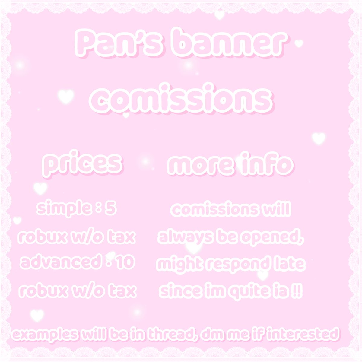 Panrandu's tweet photo. ━ ━ ━ ━ ❤︎ ━ ━ ━ ━ 
Pan’s banner comissions
━ ━ ━ ━ ━ ━ ━ ━ ━ https://t.co/LDmRLfOfJA