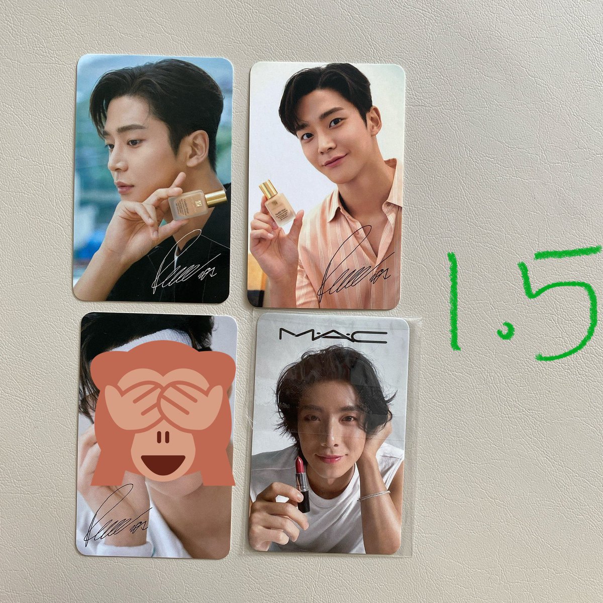 sf511809's tweet photo. SF9 포카 양도 포토카드 
양도합니다 준미포 각 1.5

에스티로더 맥 구입 특전 

로운 휘영 

오픈카톡방입장해주세요
https://t.co/LCsCwEcVmP https://t.co/nNXe6BV5il